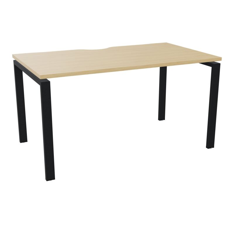 BUR RECT. CONECT ECHANCRURE L140XP80CM décor  SUR PIEDS ARCHE FIXES FIN    R1 ZP