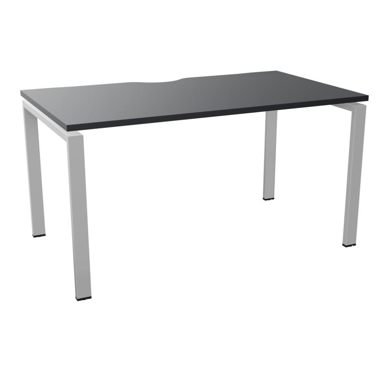 BUR RECT. CONECT ECHANCRURE L140XP80CM décor  SUR PIEDS ARCHE FIXES FIN    R9 SA