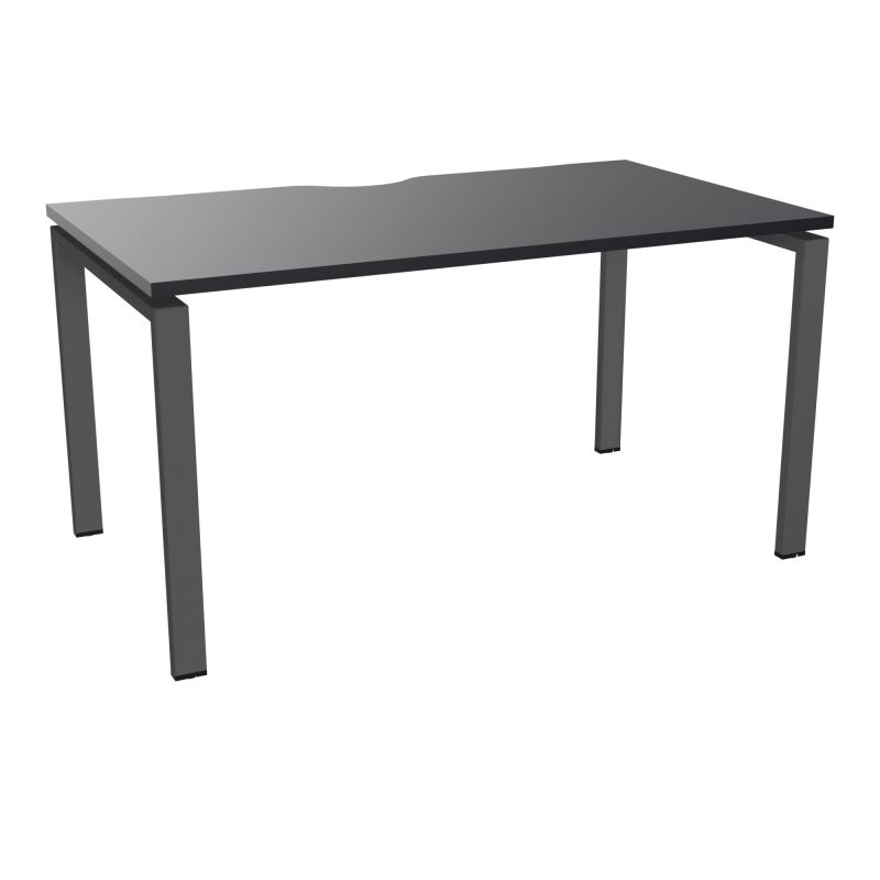 BUR RECT. CONECT ECHANCRURE L140XP80CM décor  SUR PIEDS ARCHE FIXES FIN    R9 SC