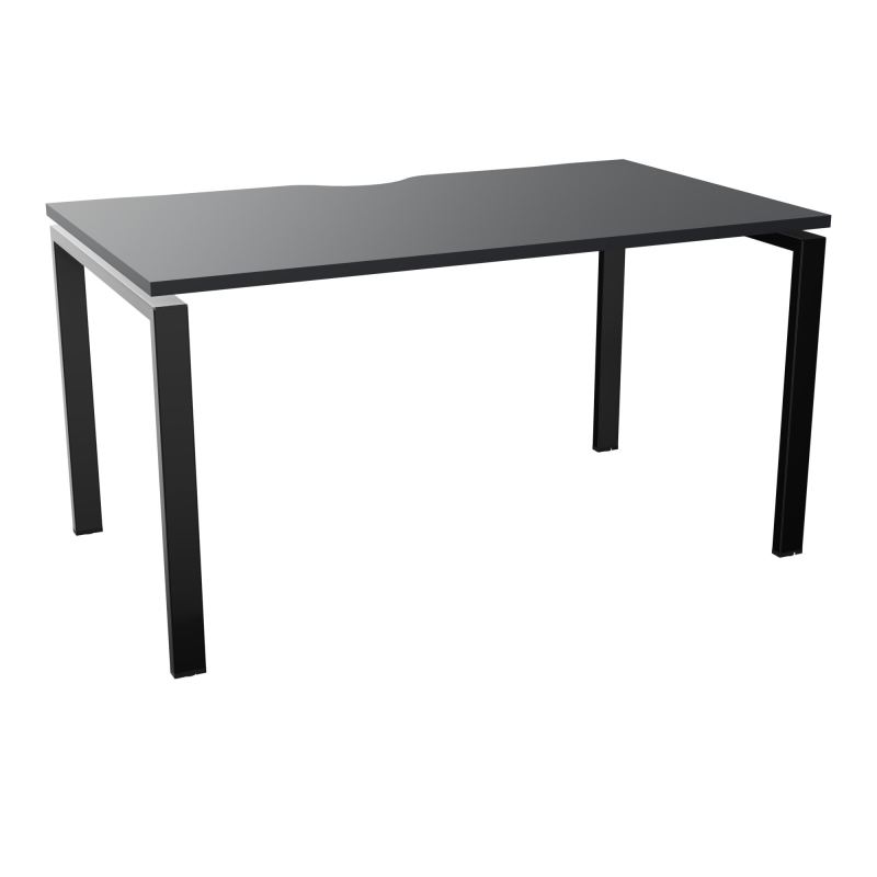 BUR RECT. CONECT ECHANCRURE L140XP80CM décor  SUR PIEDS ARCHE FIXES FIN    R9 SG