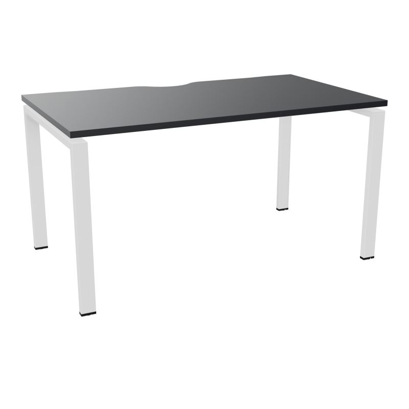 BUR RECT. CONECT ECHANCRURE L140XP80CM décor  SUR PIEDS ARCHE FIXES FIN    R9 SO