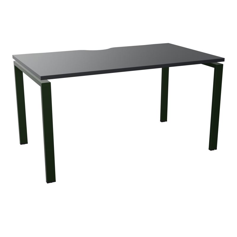 BUR RECT. CONECT ECHANCRURE L140XP80CM décor  SUR PIEDS ARCHE FIXES FIN    R9 ST