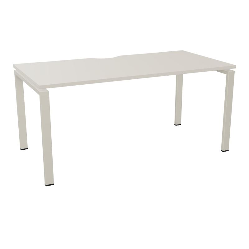BUR RECT. CONECT ECHANCRURE L160XP80CM décor  SUR PIEDS ARCHE FIXES FIN N5 ZC