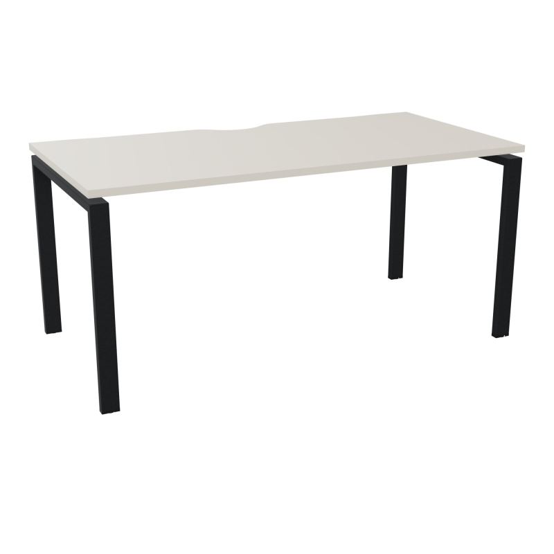 BUR RECT. CONECT ECHANCRURE L160XP80CM décor  SUR PIEDS ARCHE FIXES FIN N5 ZP