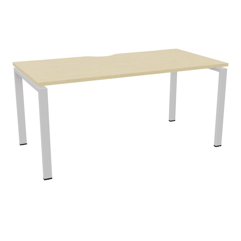 BUR RECT. CONECT ECHANCRURE L160XP80CM décor  SUR PIEDS ARCHE FIXES FIN N8 SD