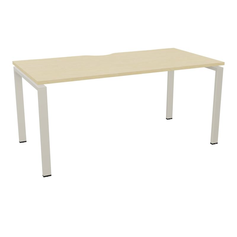 BUR RECT. CONECT ECHANCRURE L160XP80CM décor  SUR PIEDS ARCHE FIXES FIN N8 ZC