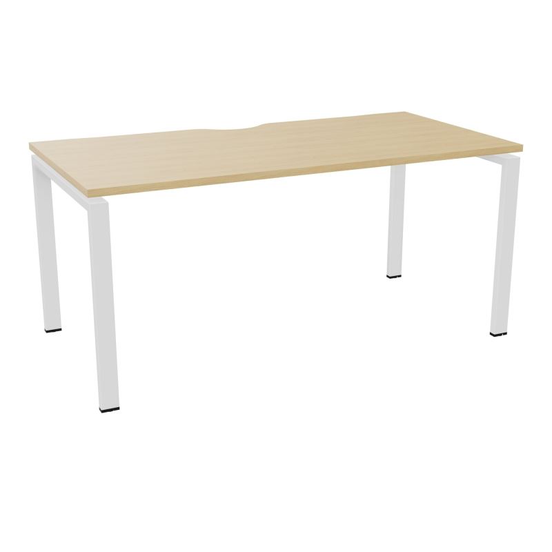 BUR RECT. CONECT ECHANCRURE L160XP80CM décor  SUR PIEDS ARCHE FIXES FIN    R1 ZO