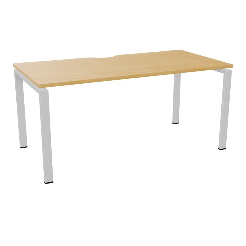 BUR RECT. CONECT ECHANCRURE L160XP80CM décor  SUR PIEDS ARCHE FIXES FIN    R5 SD