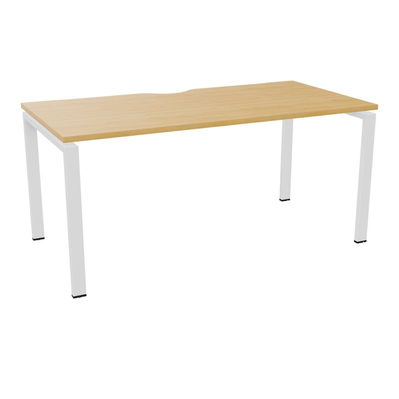 BUR RECT. CONECT ECHANCRURE L160XP80CM décor  SUR PIEDS ARCHE FIXES FIN    R5 SO