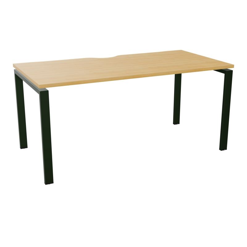 BUR RECT. CONECT ECHANCRURE L160XP80CM décor  SUR PIEDS ARCHE FIXES FIN    R5 ST