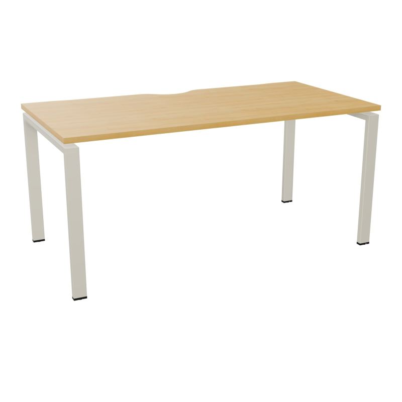 BUR RECT. CONECT ECHANCRURE L160XP80CM décor  SUR PIEDS ARCHE FIXES FIN    R5 ZC