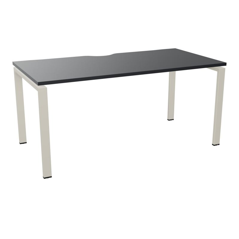 BUR RECT. CONECT ECHANCRURE L160XP80CM décor  SUR PIEDS ARCHE FIXES FIN    R9 ZC
