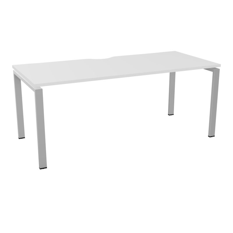 CONECT BUR RECT. ECHANCRURE L180XP80CM décor MG SUR PIEDS ARCHE FIXES FIN SA