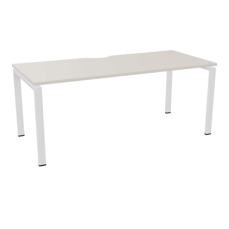 BUR RECT. CONECT ECHANCRURE L180XP80CM décor  SUR PIEDS ARCHE FIXES FIN N5 SO