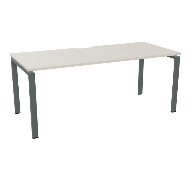 BUR RECT. CONECT ECHANCRURE L180XP80CM décor  SUR PIEDS ARCHE FIXES FIN N5 SU