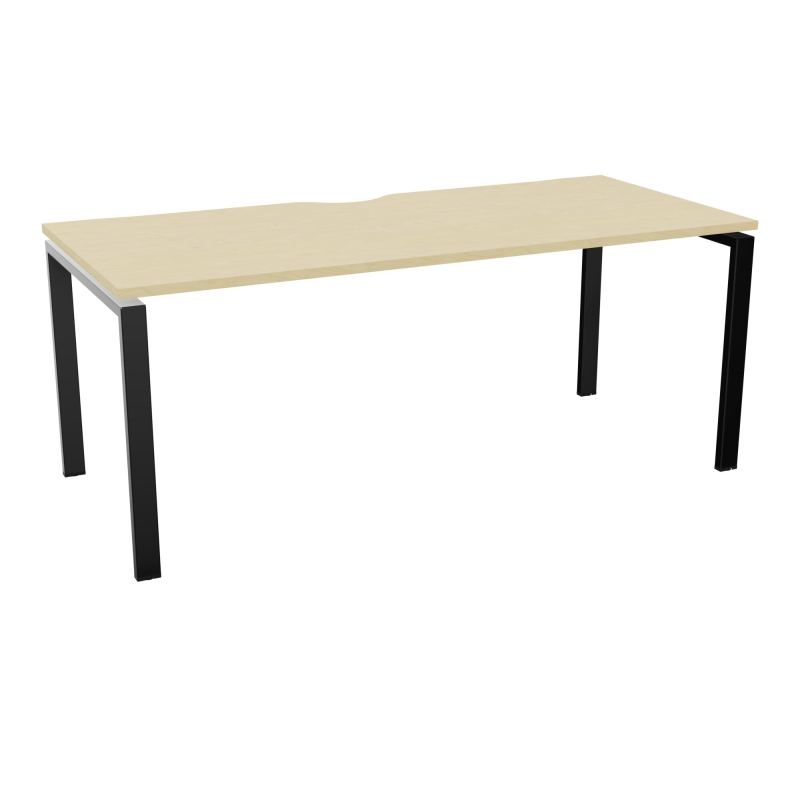 BUR RECT. CONECT ECHANCRURE L180XP80CM décor  SUR PIEDS ARCHE FIXES FIN N8 SG