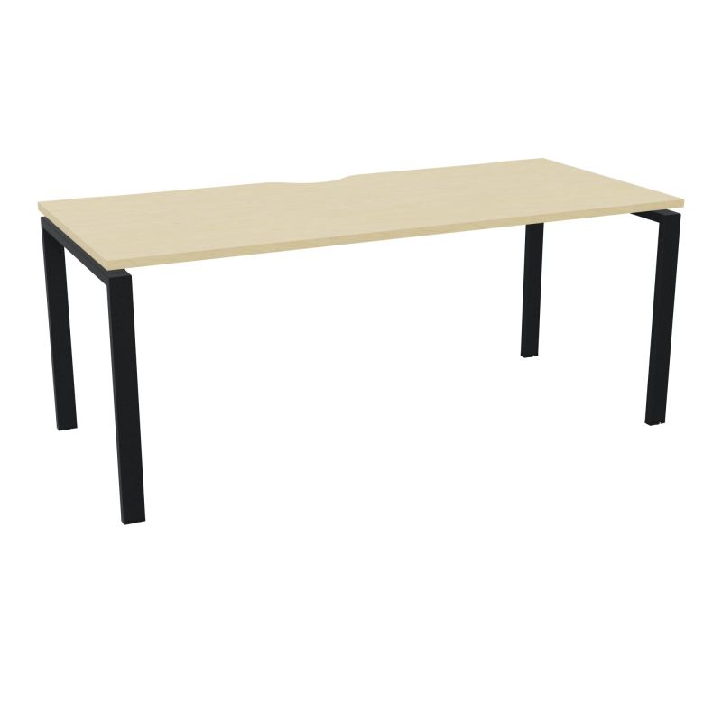 BUR RECT. CONECT ECHANCRURE L180XP80CM décor  SUR PIEDS ARCHE FIXES FIN N8 ZP