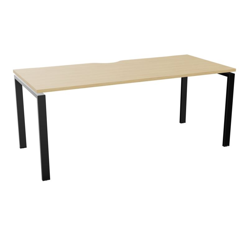 BUR RECT. CONECT ECHANCRURE L180XP80CM décor  SUR PIEDS ARCHE FIXES FIN    R1 SG