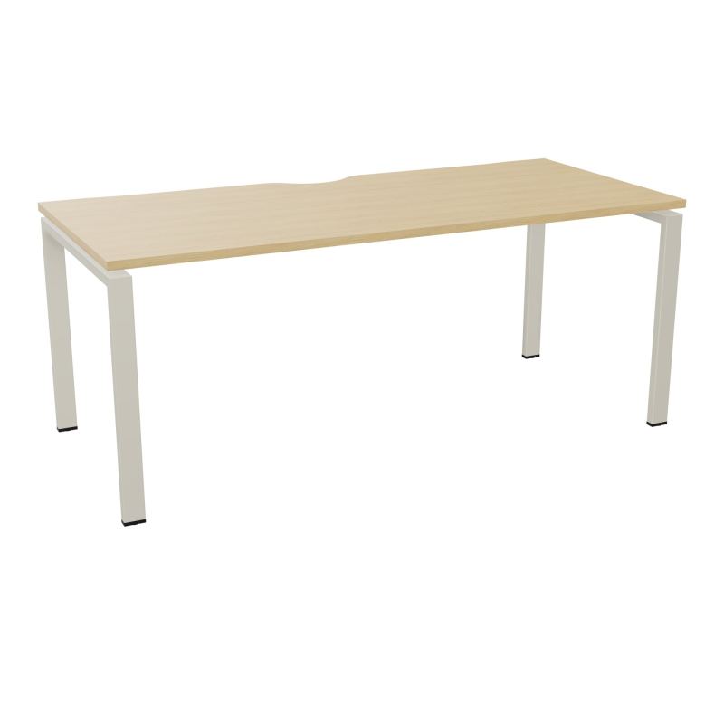 BUR RECT. CONECT ECHANCRURE L180XP80CM décor  SUR PIEDS ARCHE FIXES FIN    R1 ZC