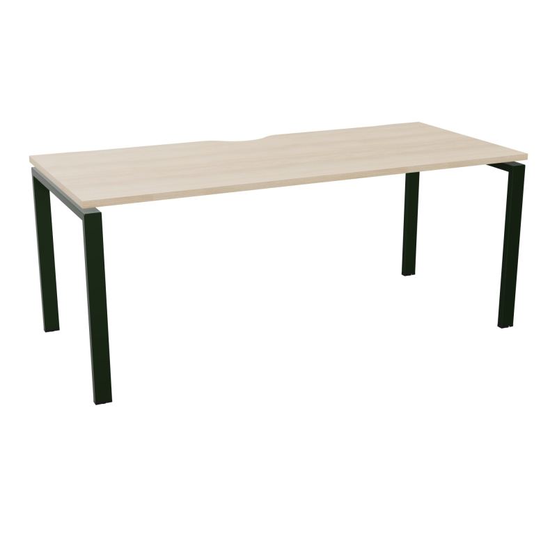 BUR RECT. CONECT ECHANCRURE L180XP80CM décor  SUR PIEDS ARCHE FIXES FIN RZ ST