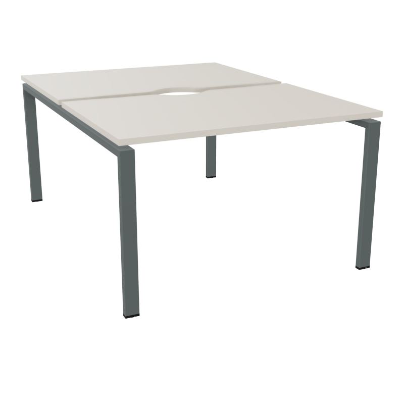 BUR BENCH CONECT L120XP165CM-2 PLATECHANCRURE 25MM -PIÉTEMENT ARCHE RECT. FIXE N5 SU