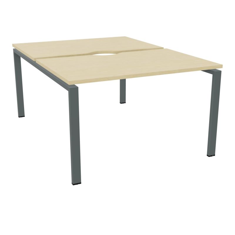 BUR BENCH CONECT L120XP165CM-2 PLATECHANCRURE 25MM -PIÉTEMENT ARCHE RECT. FIXE N8 SU