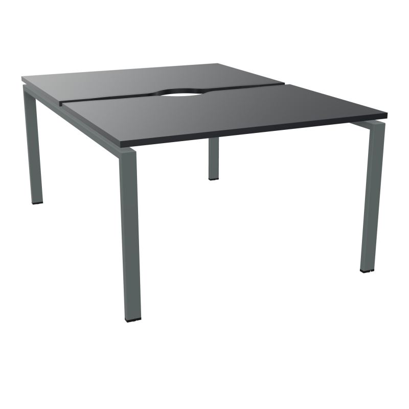 BUR BENCH CONECT L120XP165CM-2 PLATECHANCRURE 25MM -PIÉTEMENT ARCHE RECT. FIXE    R9 SU
