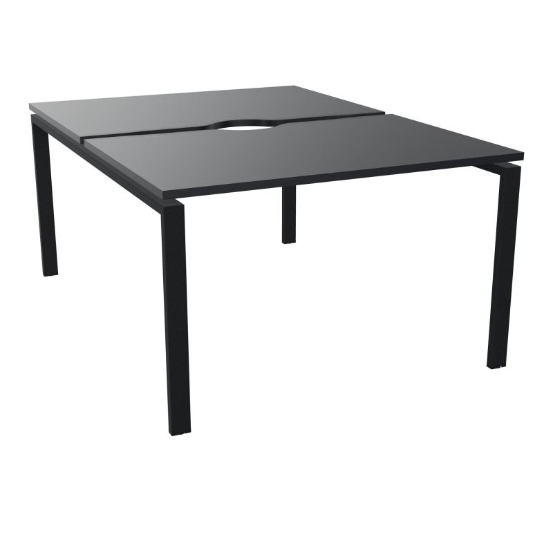 BUR BENCH CONECT L120XP165CM-2 PLATECHANCRURE 25MM -PIÉTEMENT ARCHE RECT. FIXE    R9 ZP