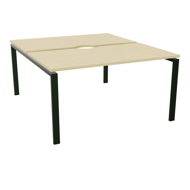 BUR BENCH CONECT L140XP165CM-2 PLATECHANCRURE 25MM -PIÉTEMENT ARCHE RECT. FIXE N8 ST