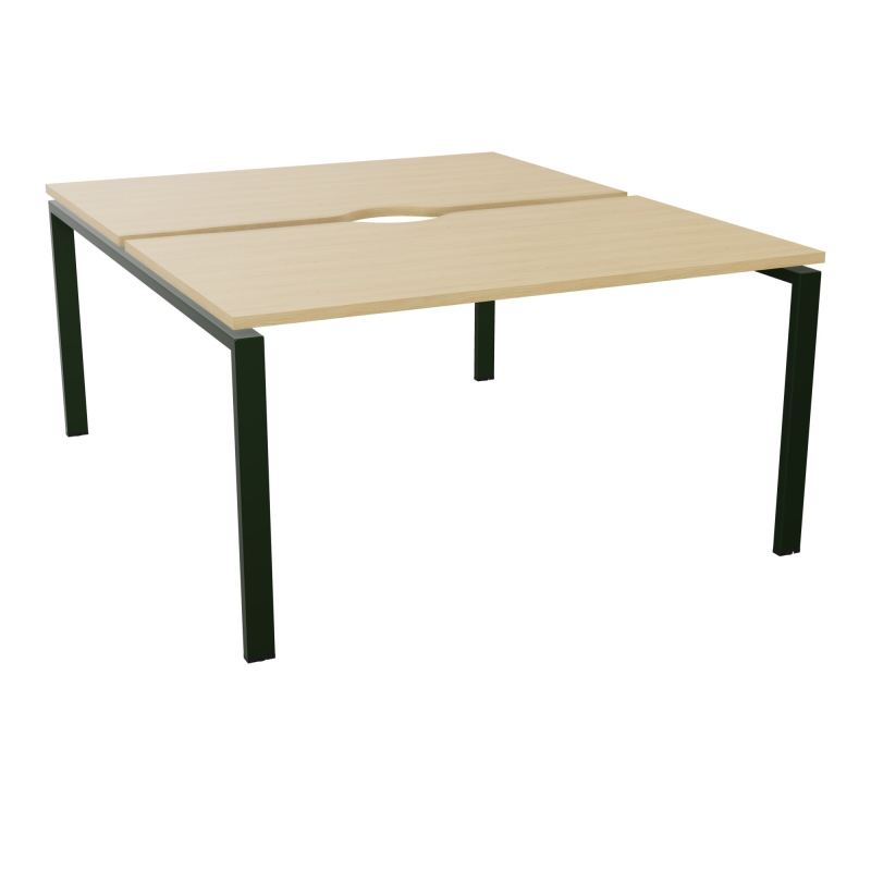 BUR BENCH CONECT L140XP165CM-2 PLATECHANCRURE 25MM -PIÉTEMENT ARCHE RECT. FIXE    R1 ST