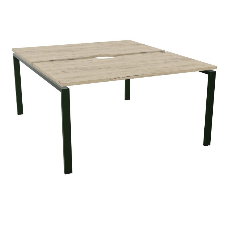 BUR BENCH CONECT L140XP165CM-2 PLATECHANCRURE 25MM -PIÉTEMENT ARCHE RECT. FIXE R3 ST