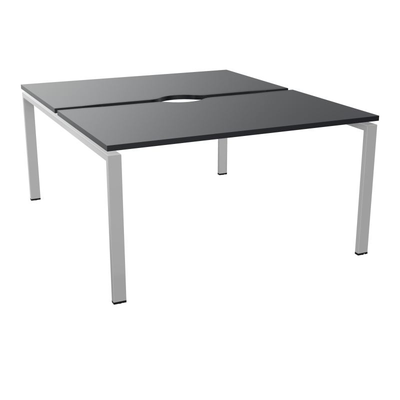 BUR BENCH CONECT L140XP165CM-2 PLATECHANCRURE 25MM -PIÉTEMENT ARCHE RECT. FIXE    R9 SA