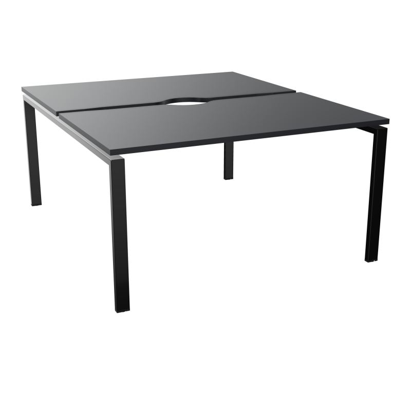 BUR BENCH CONECT L140XP165CM-2 PLATECHANCRURE 25MM -PIÉTEMENT ARCHE RECT. FIXE    R9 SG