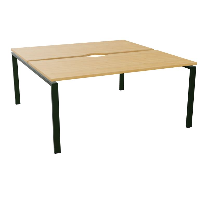 BUR BENCH CONECT L160XP165CM-2 PLATECHANCRURE 25MM -PIÉTEMENT ARCHE RECT. FIXE    R5 ST