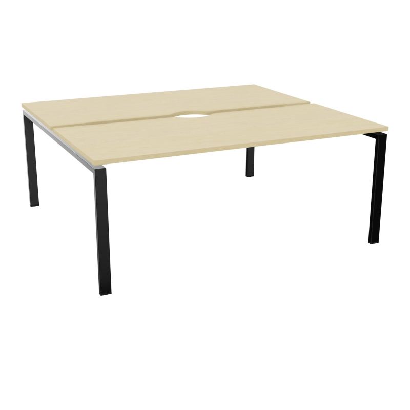 BUR BENCH CONECT L180XP165CM-2 PLATECHANCRURE 25MM -PIÉTEMENT ARCHE RECT. FIXE N8 SG