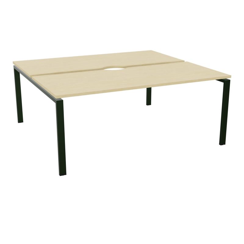BUR BENCH CONECT L180XP165CM-2 PLATECHANCRURE 25MM -PIÉTEMENT ARCHE RECT. FIXE N8 ST