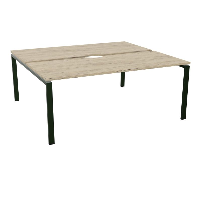 BUR BENCH CONECT L180XP165CM-2 PLATECHANCRURE 25MM -PIÉTEMENT ARCHE RECT. FIXE R3 ST