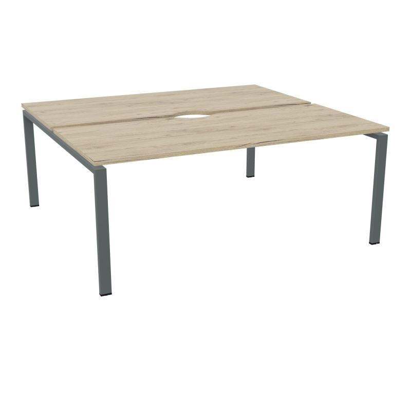 CONECT BUR BENCH L180XP165CM-2 PLATECHANCRURE 25MM R3-PIÉTEMENT ARCHE RECT. FIXE SU
