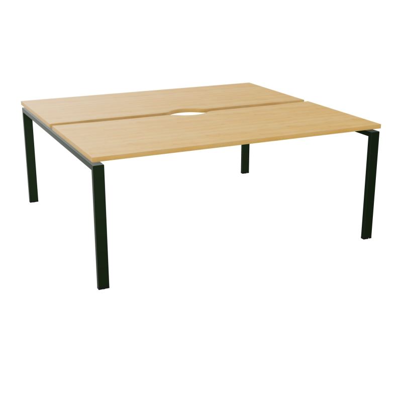 BUR BENCH CONECT L180XP165CM-2 PLATECHANCRURE 25MM -PIÉTEMENT ARCHE RECT. FIXE    R5 ST
