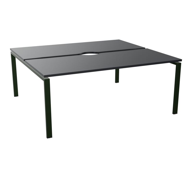 BUR BENCH CONECT L180XP165CM-2 PLATECHANCRURE 25MM -PIÉTEMENT ARCHE RECT. FIXE    R9 ST