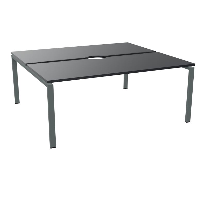 BUR BENCH CONECT L180XP165CM-2 PLATECHANCRURE 25MM -PIÉTEMENT ARCHE RECT. FIXE    R9 SU