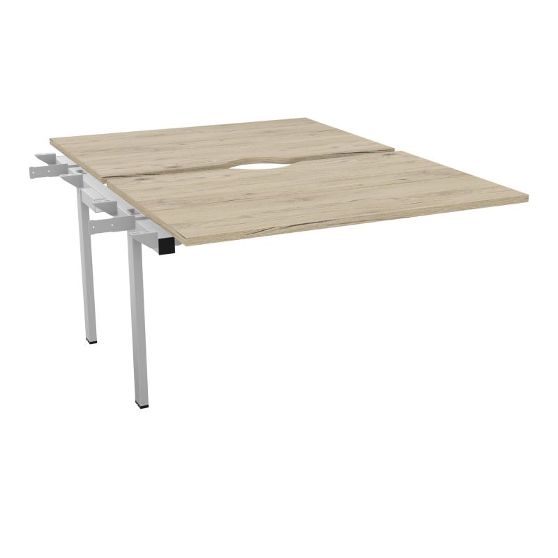 CONECT BUR BENCH L120XP165CMSUIVANT-2 PLAT ECHANCRURE 25MM R3-PIET FX INTERM SA