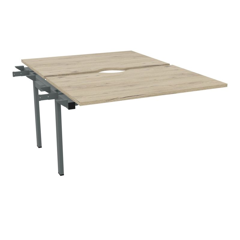CONECT BUR BENCH L120XP165CMSUIVANT-2 PLAT ECHANCRURE 25MM R3-PIET FX INTERM SU