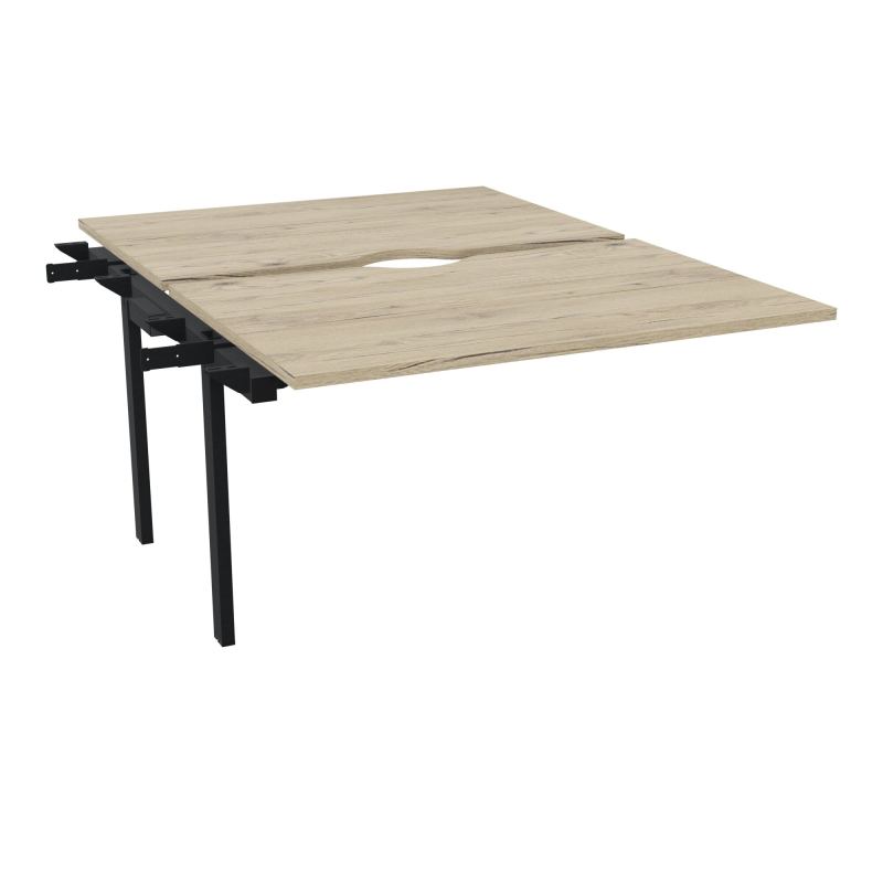 CONECT BUR BENCH L120XP165CMSUIVANT-2 PLAT ECHANCRURE 25MM R3-PIET FX INTERM ZP