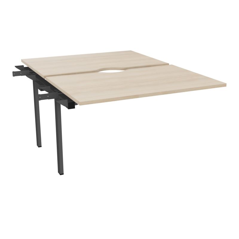 CONECT BUR BENCH L120XP165CMSUIVANT-2 PLAT ECHANCRURE 25MM RZ-PIET FX INTERM SC