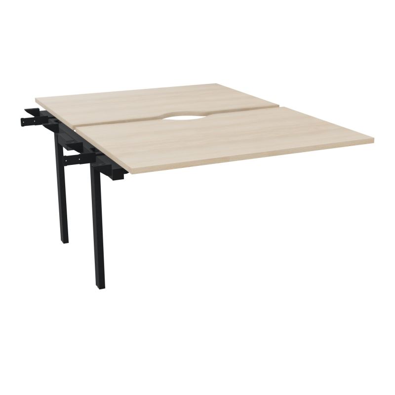 CONECT BUR BENCH L120XP165CMSUIVANT-2 PLAT ECHANCRURE 25MM RZ-PIET FX INTERM ZP