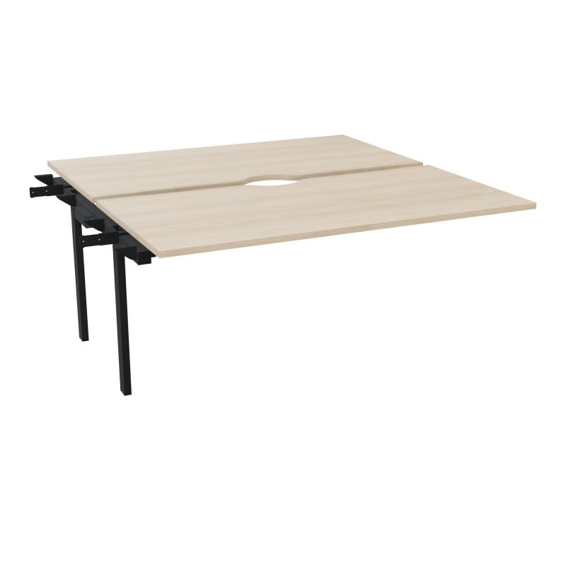 CONECT BUR BENCH L160XP165CMSUIVANT-2 PLAT ECHANCRURE 25MM RZ-PIET FX INTERM ZP