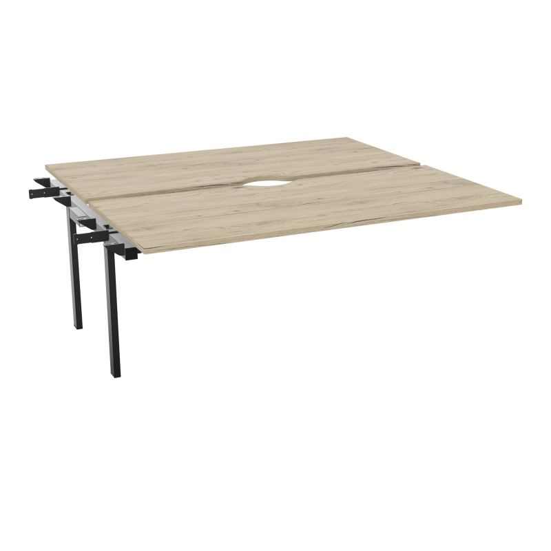 CONECT BUR BENCH L180XP165CMSUIVANT-2 PLAT ECHANCRURE 25MM R3-PIET FX INTERM SG