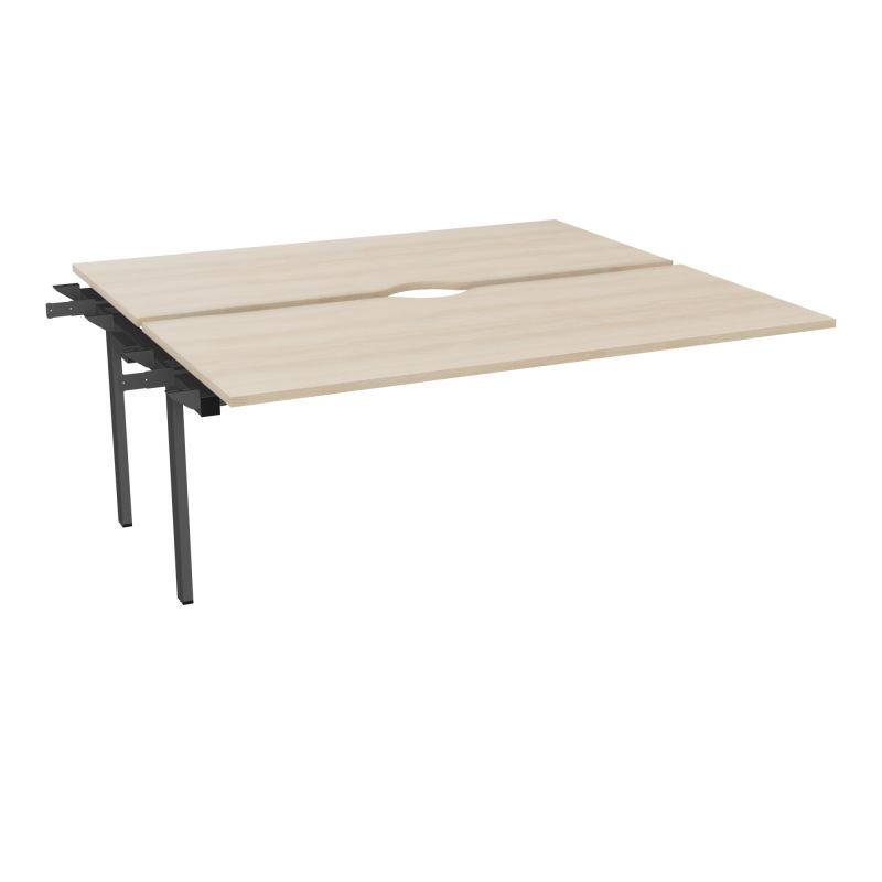 CONECT BUR BENCH L180XP165CMSUIVANT-2 PLAT ECHANCRURE 25MM RZ-PIET FX INTERM SC