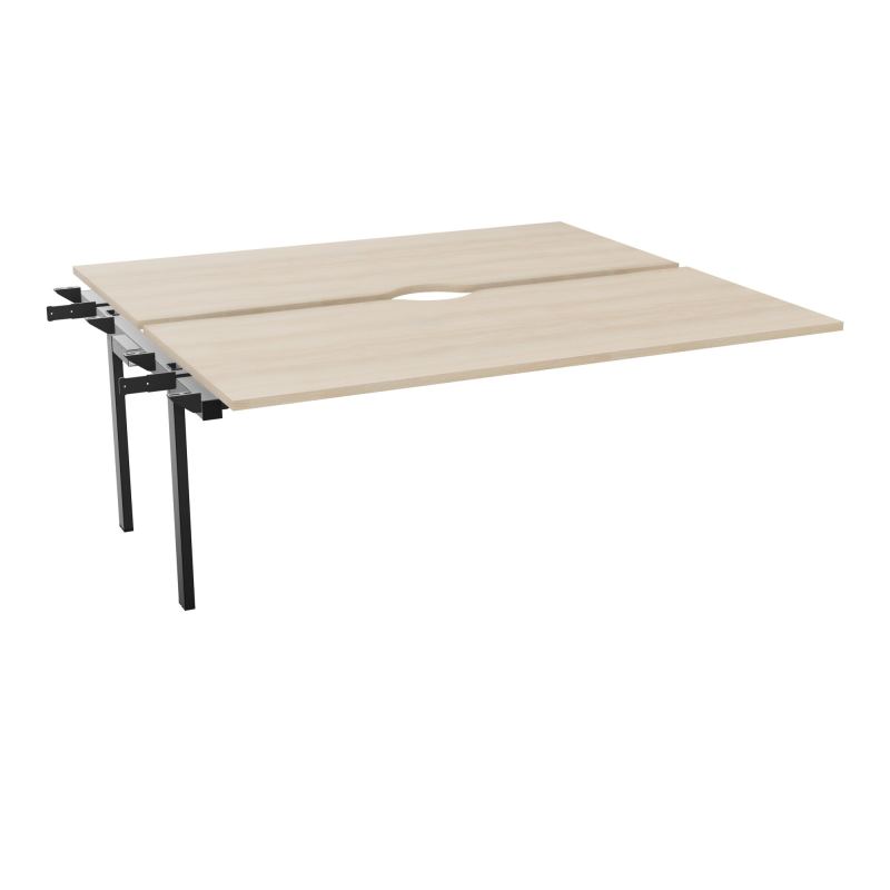 CONECT BUR BENCH L180XP165CMSUIVANT-2 PLAT ECHANCRURE 25MM RZ-PIET FX INTERM SG